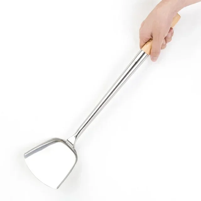 Stainless Steel Wok Spatula - Length 46 cm