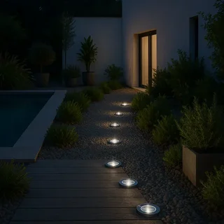 Spot Solaire Extérieur Decky - Pack de 8 Éclairages LED