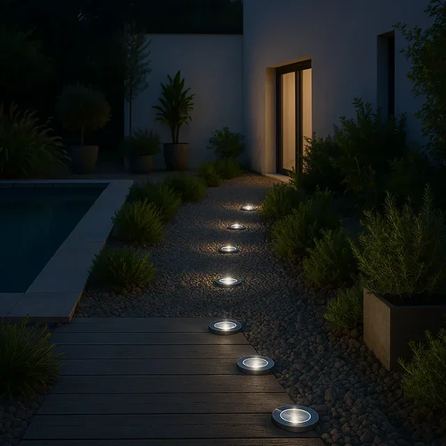 Faretto Solare Esterno Decky - Confezione da 8 Unità