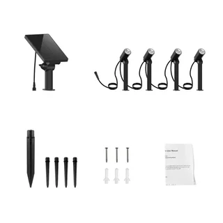 Spot Solaire Extérieur Mini Roundy - Pack de 4 Unités LED