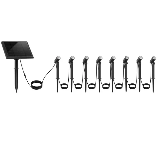 Set mit 8 Mini Roundy Solar-Gartenspots