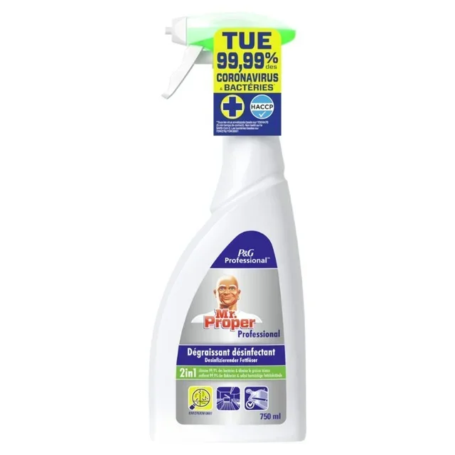 Disinfectant Degreaser Cleaning Spray 750 ml - Dual Action Efficiency
