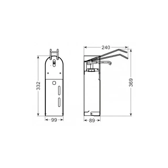 Hygiene-Station mit Ellenbogenspender