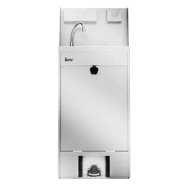 Station de Lavage Mains Mobile Inox 20L - Sans Eau Courante