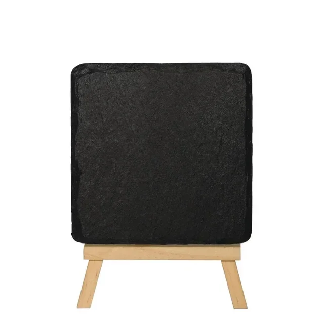 Natural Wood Countertop Chalkboard Stand