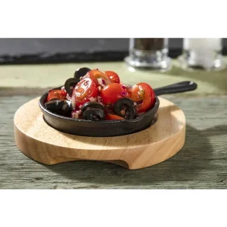 Supporto in Legno per Mini Cocotte Padella - Espositore Accessorio Cucina