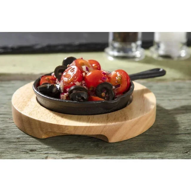 Supporto in Legno per Mini Cocotte Padella - Espositore Accessorio Cucina
