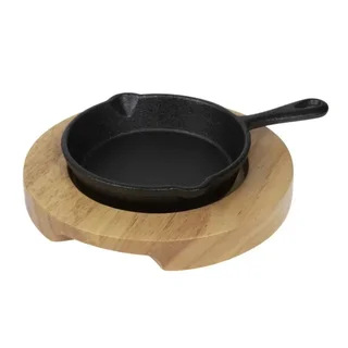 Supporto in Legno per Mini Cocotte Padella - Espositore Accessorio Cucina