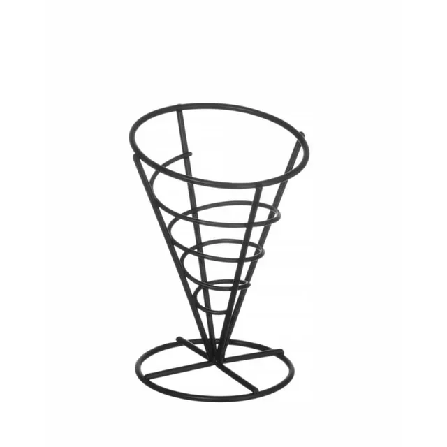 Schwarzer Pommes-Frites-Tütenhalter - Präsentationsständer