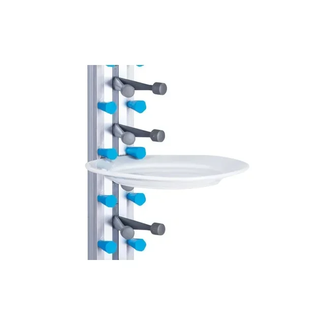 Wall-Mounted Plate Rack - Vertical Dish Storage for 12 Plates