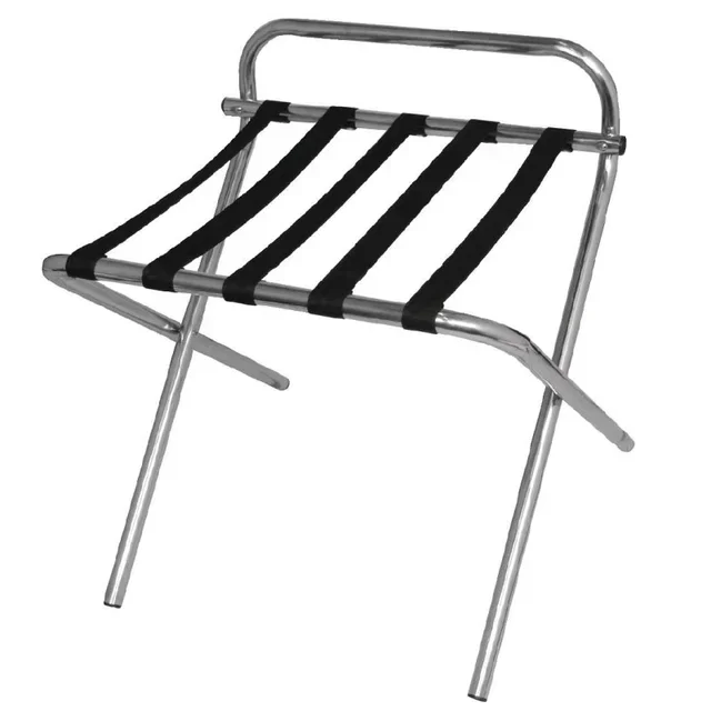 Stainless Steel Luggage Rack with Nylon Straps