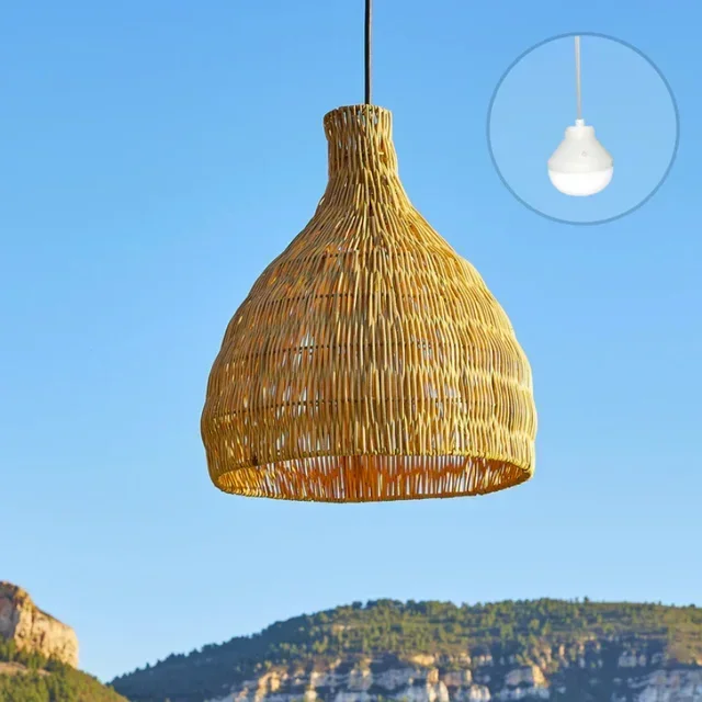 Suspension Boho en Rotin Tressé - Bella Nomad