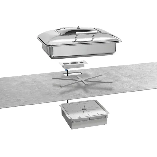 Placa Aquecedora por Indução 650W - Aquecedor de Alimentos Profissional