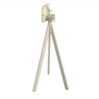Tavolo Alto Infinity Tripod 70x70 cm - Gambe Sabbia e Piano HPL Moonstone