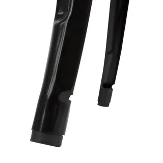 Mesa Alta Bar Preta Tampo Madeira Maciça