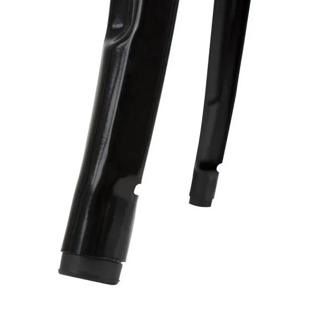 Mesa Alta Bar Preta Tampo Madeira Maciça