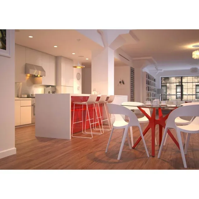 Square Solid Wood Coffee Table with Sand Legs - 90 x 90 cm