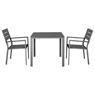 Valletta Square Garden Table Anthracite Grey 78 cm
