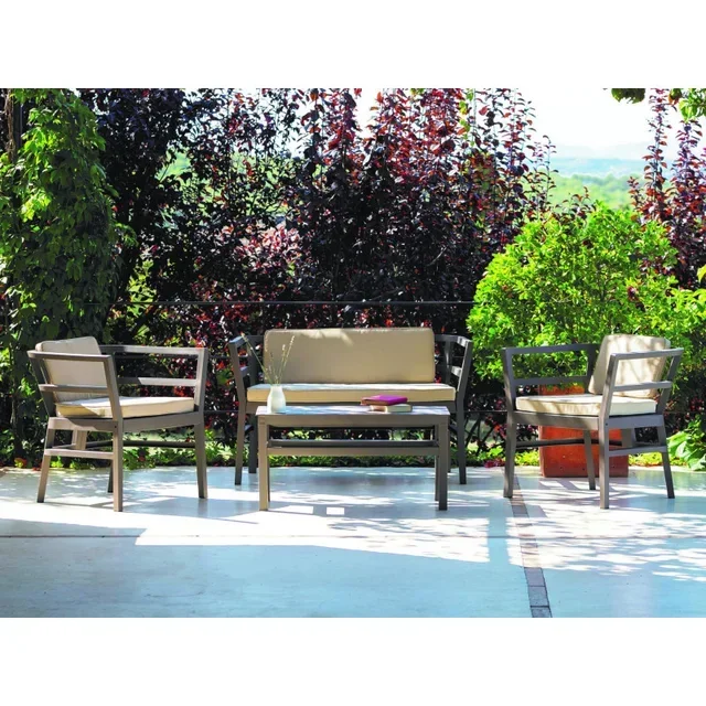 Mesa de Centro Baja 90x45 cm - Acabado Arena