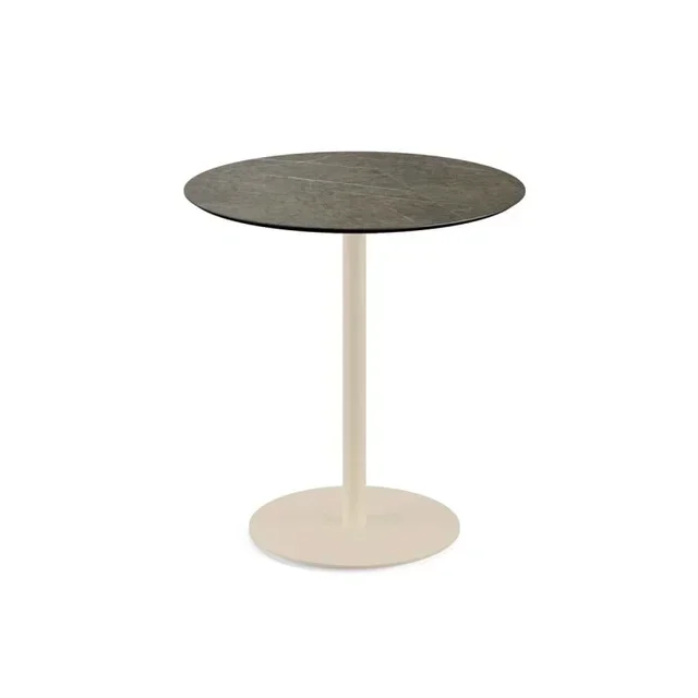 Bistro Table Urban Sandy Base and Midnight Marble Top - Ø 70 cm