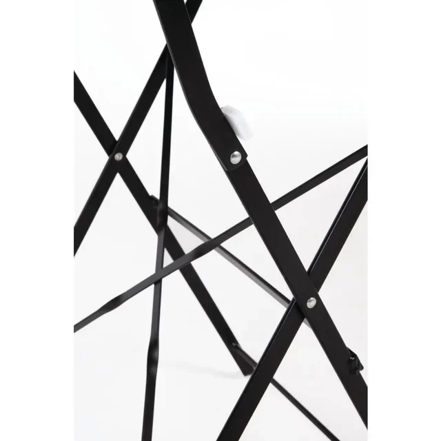 Square Bistro Style Table Wood Imitation 60 cm