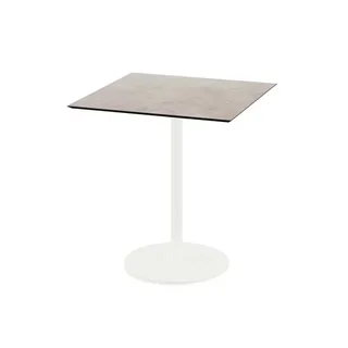 Tavolo Bistrot Urban 70x70 cm - Base Bianca e Piano Moonstone