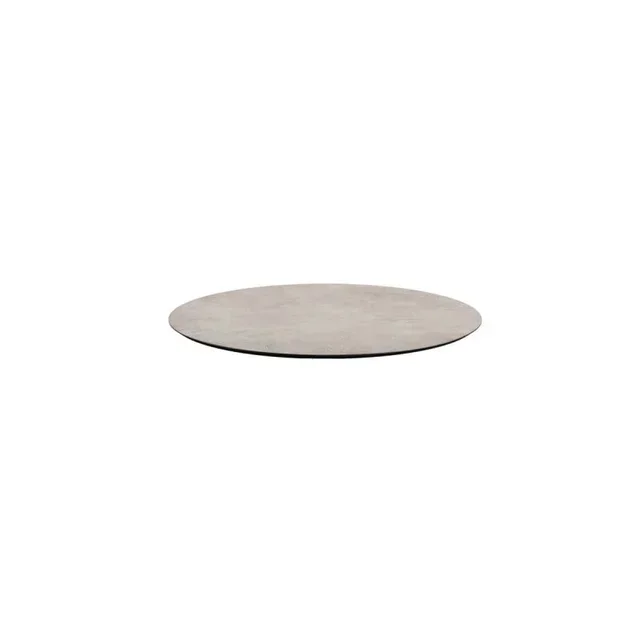 Mesa Bistro Base Infinity Trípode Arena Tablero HPL Moonstone Diámetro 70 cm
