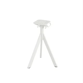 Bistro Table Infinity Tripod White Legs and HPL Galaxy Marble Effect Top 70x70 cm