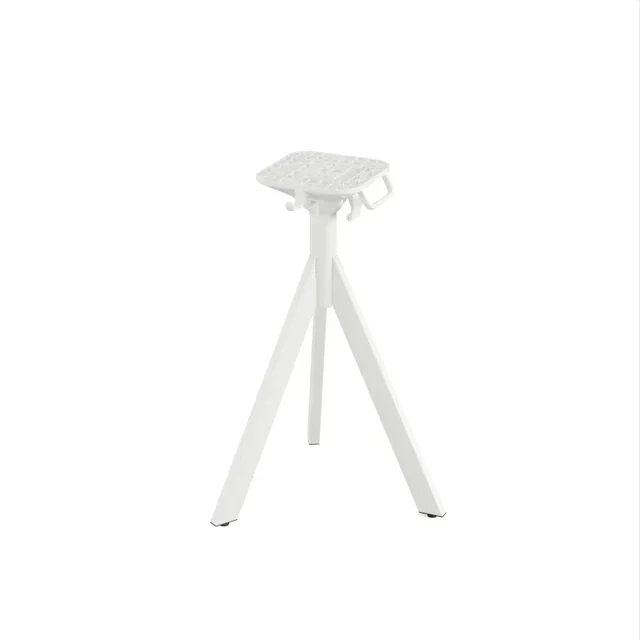 Bistro Table Infinity Tripod White Legs and HPL Galaxy Marble Effect Top 70x70 cm