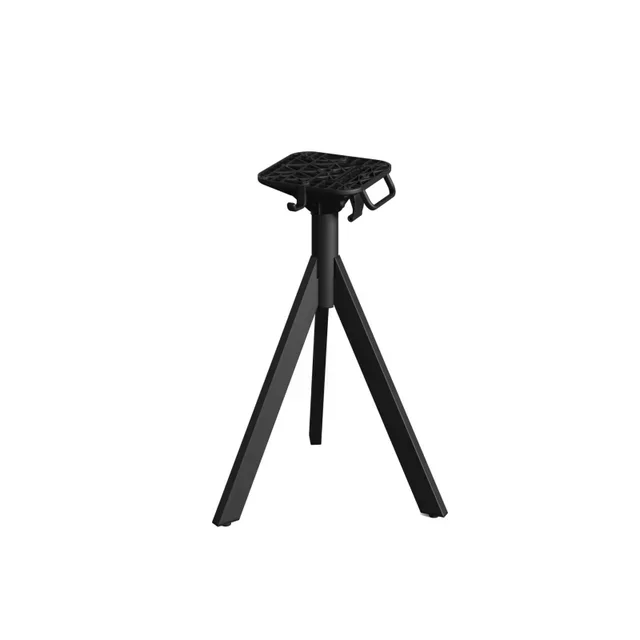 Bistro Table Infinity Tripod Black Base and Black HPL Top 70x70 cm
