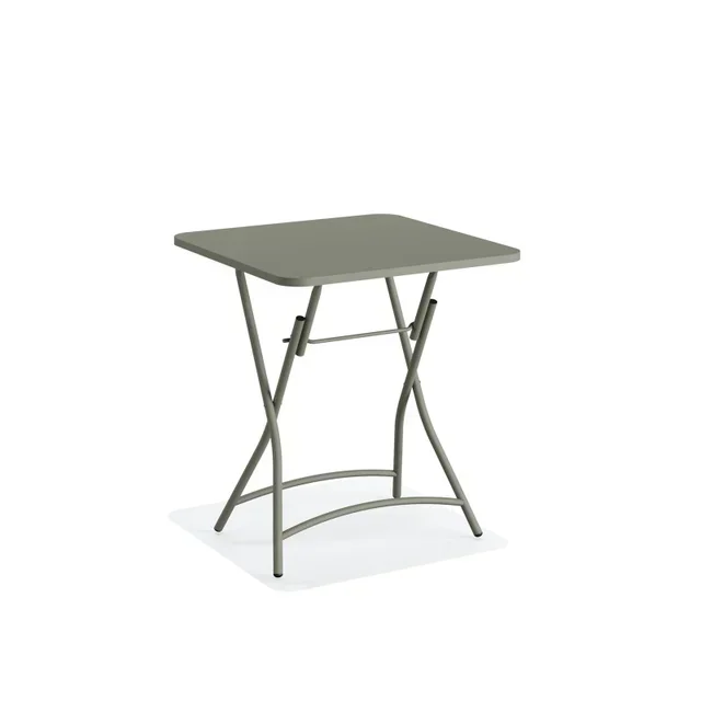 Breeze Bistro Folding Table in Metal - Green Color