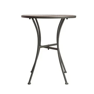 Bistro Round Table Metal Grey Perforated Ø60 cm