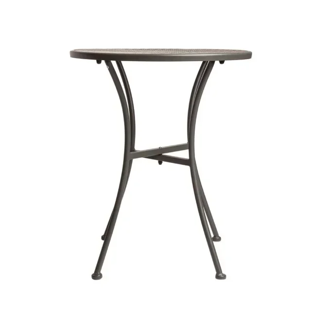 Bistro Round Table Metal Grey Perforated Ø60 cm