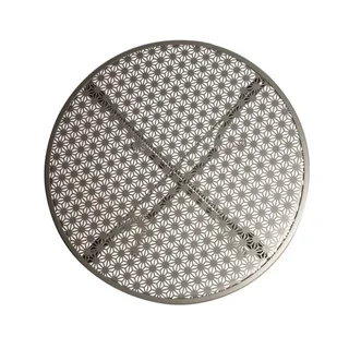 Bistro Round Table Metal Grey Perforated Ø60 cm