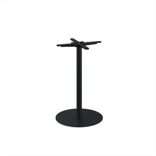 Tavolo da Bistrot Urban Ø70 cm - Base Nera e Piano Effetto Moonstone