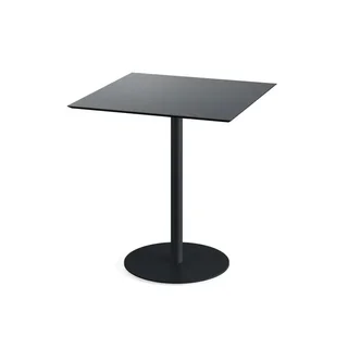 Bistrotisch Urban 70x70 cm - Schwarzes Gestell und Tischplatte