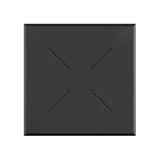 Bistrotisch Urban 70x70 cm - Schwarzes Gestell und Tischplatte