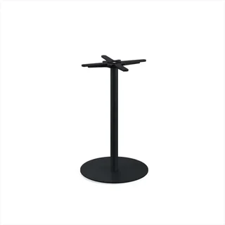 Tavolo Bistrot Quadrato Urban 70x70 cm - Base in Metallo Nero e Piano con Aspetto Legno Tropicale