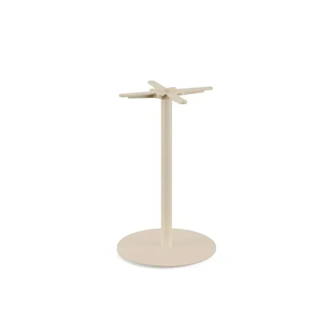 Urban Bistro Table with Sand-Colored Legs and Tropical Wood Top - 70 x 70 cm
