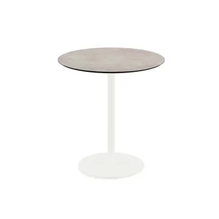 Tavolo da Bistrò Urban Ø 70 cm - Base Bianca e Piano Moonstone