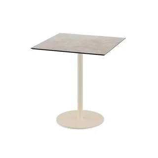 Tavolo Bistrot Urban 70x70 cm - Base Sabbia e Piano Moonstone