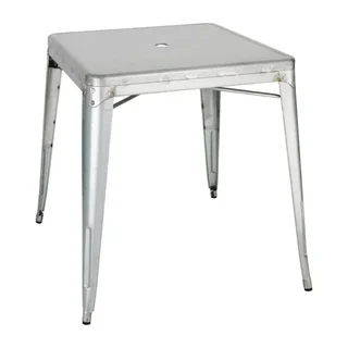 Square Steel Table Grey – Width 668 x Depth 668 mm