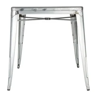 Square Steel Table Grey – Width 668 x Depth 668 mm