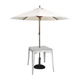 Square Steel Table Grey – Width 668 x Depth 668 mm