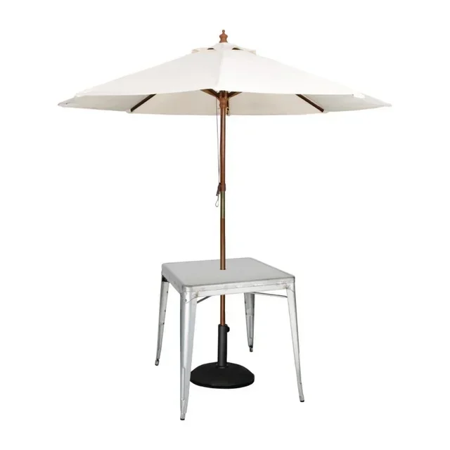 Square Steel Table Grey – Width 668 x Depth 668 mm