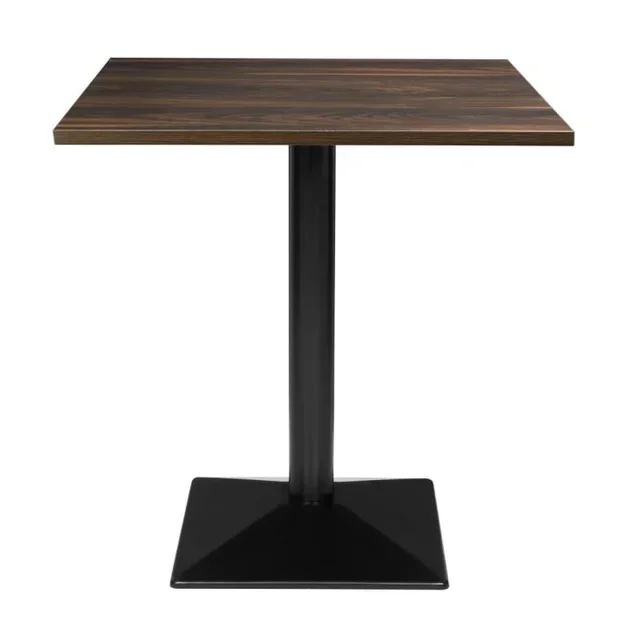 Square Dining Table Dark Oak Look - 70 x 70 cm