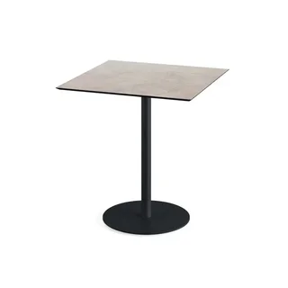 Tavolo Bistrot Urban 70x70 cm - Gambe Nere e Piano Moonstone