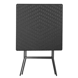 Table Carrée Pliable Noire 62x62 cm - Console Extensible