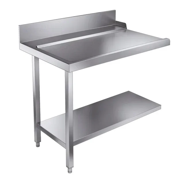 Loading Table with Shelf and Backsplash - Left Orientation - L 1100 x D 750 mm