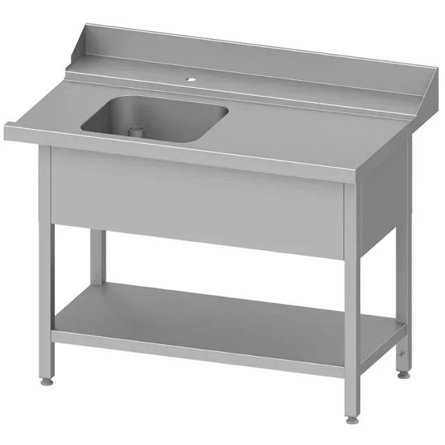 Loading Table 1 Tub with Right Side Shelf - L 1200 x D 750 mm
